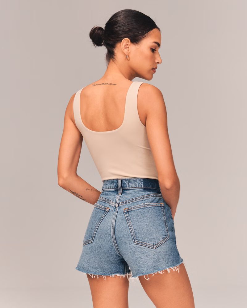 Women's High Rise Mom Shorts | Women's Bottoms | Abercrombie.com | Abercrombie & Fitch (US)
