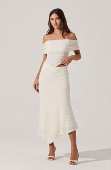 Textured Asymmetric Knit Skirt | ASTR The Label (US)