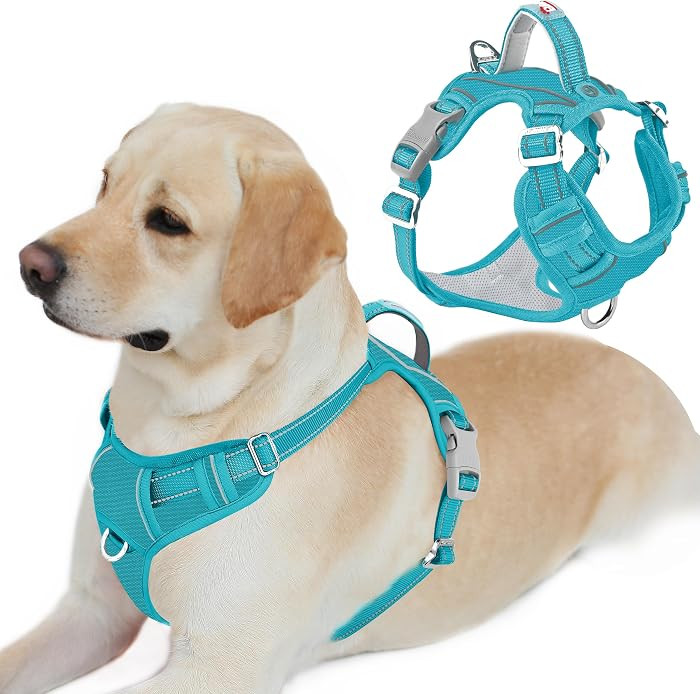 BARKBAY No Pull Dog Harness for Large Dogs,ID Tag Holder Dog Vest | Amazon (US)