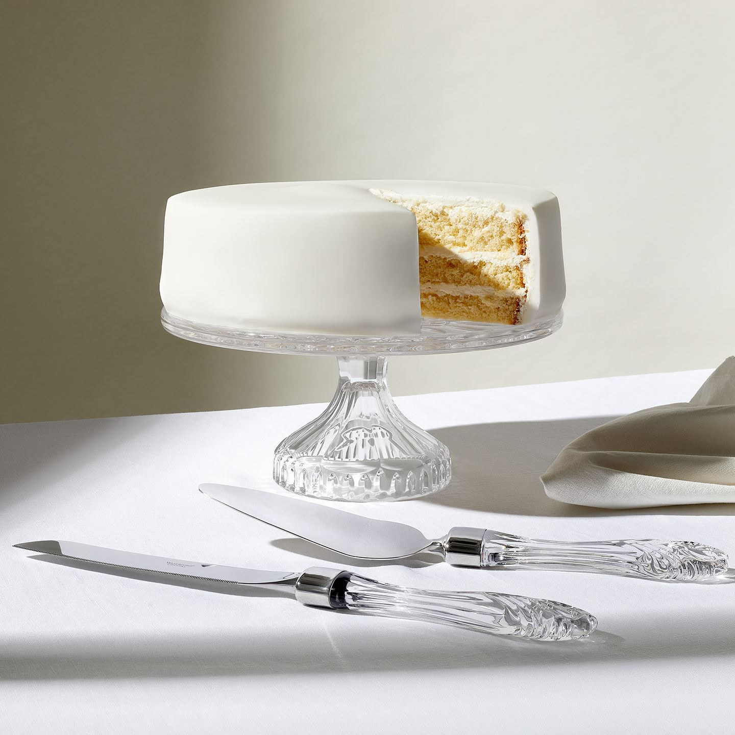 Lismore Cake Plate, Knife & Server | Waterford | Waterford