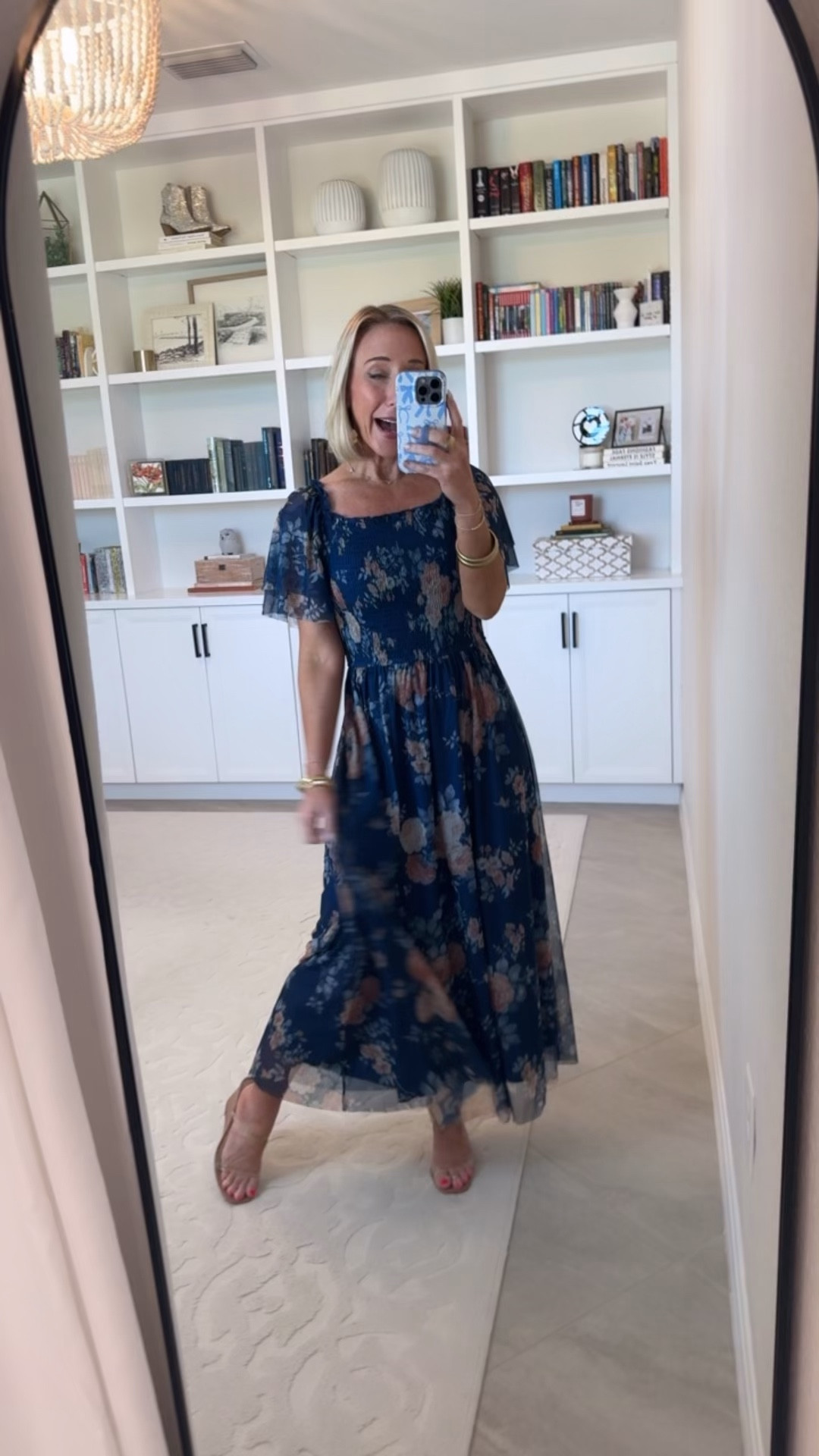 Amazon - special occasion dresses. Floral Square Neck Mesh Smocked Short Sleeve Maxi Dress - size small. 12 colors. 

 

#LTKWedding #LTKSeasonal #LTKOver40