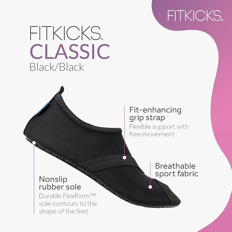 FITKICKS Original Women's Foldable Active Lifestyle Minimalist Footwear Barefoot Yoga Sporty Wate... | Amazon (US)