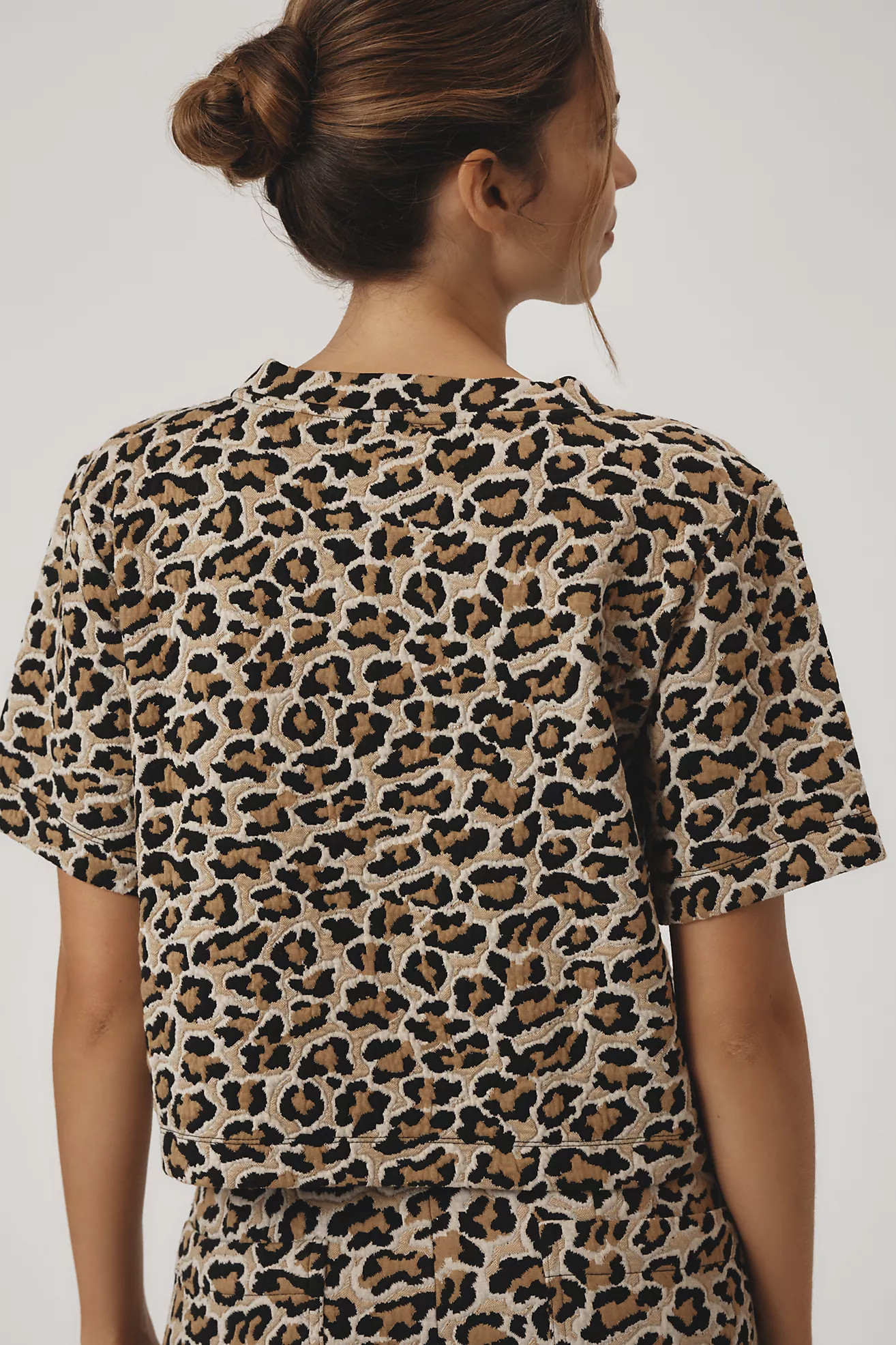 Maeve Knit Boxy Tee | Anthropologie (US)