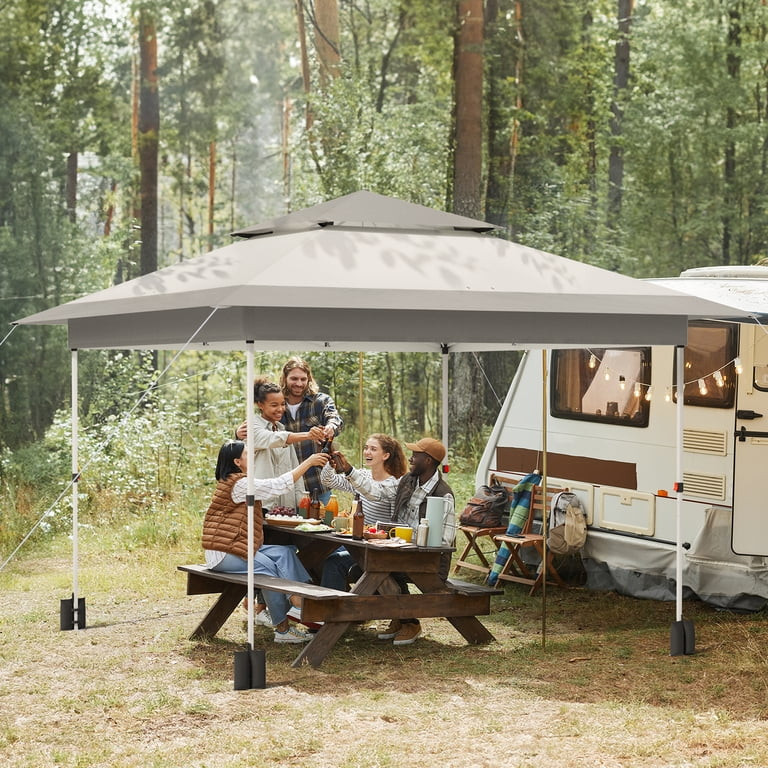 Arlopu 12 x 12 ft Pop-up Canopy Tent Outdoor Commercial Canopy Patio Gazebo for Backyard Events | Walmart (US)