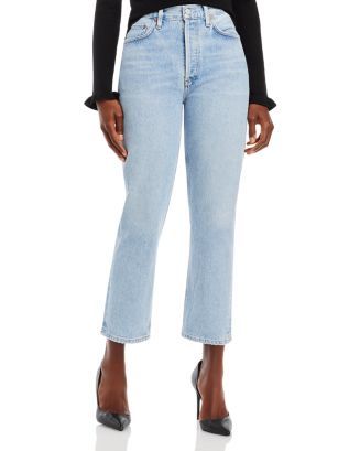 Riley Crop High Rise Jeans in Dimension | Bloomingdale's (US)