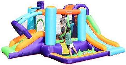 AirMyFun Bounce House for Kids and Toddler, Inflatable Bouncy Castle with Blower Outdoor Indoor Back | Amazon (US)