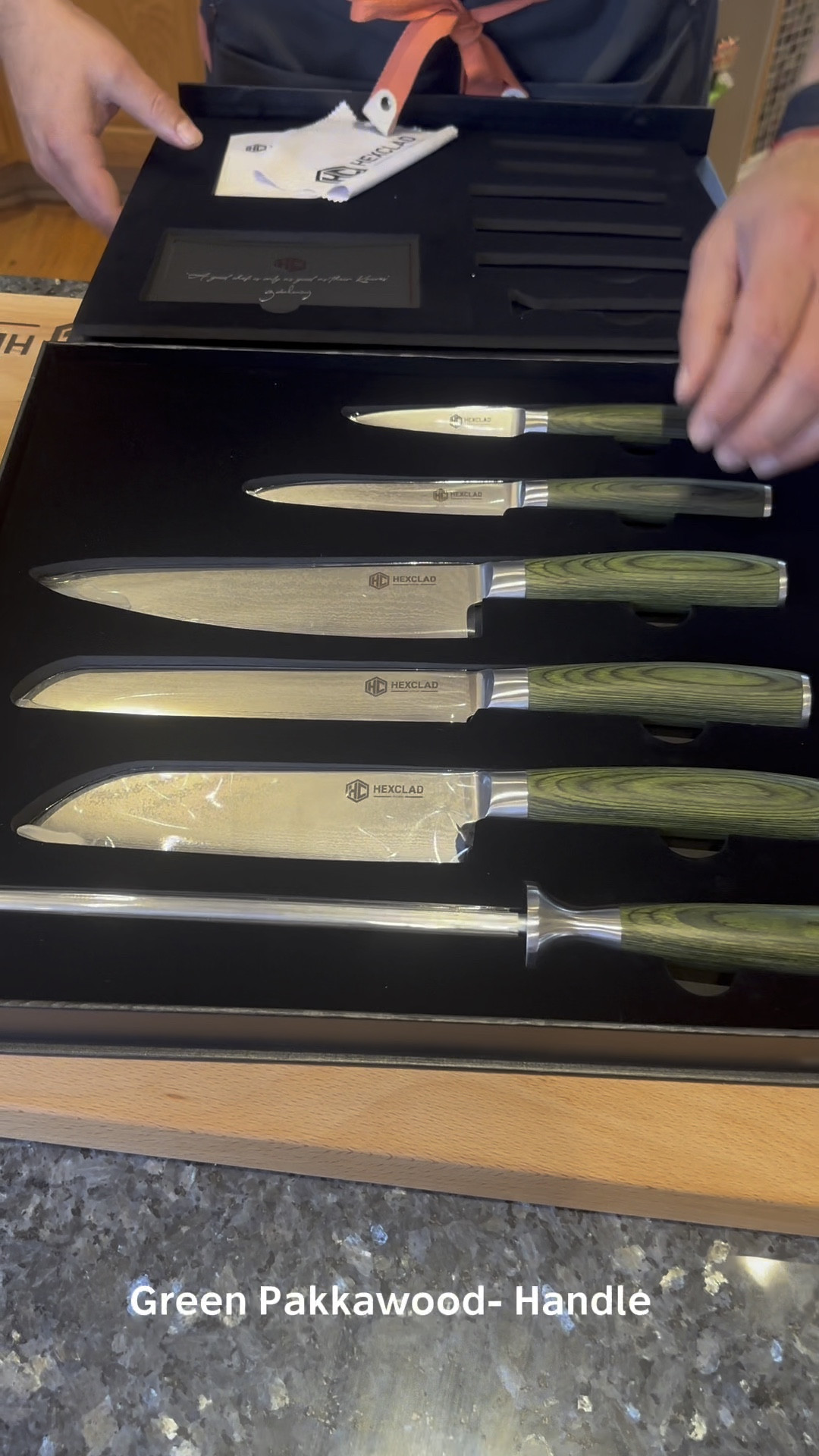 🔪✨ Elevate your culinary game with the Hexclad Damascus Knife Set! Crafted with precision and style, these knives are not just tools—they're an experience. The unique combination of stainless steel and a stunning Damascus design provides both durability and beauty, making every slice a joy. 

Whether you're a home cook or a seasoned chef, this set is perfect for all your kitchen adventures. 🌟 Say goodbye to dull blades and hello to effortless chopping, dicing, and mincing! 

🔥 Ready to transform your cooking? Check out the Hexclad Damascus Knife Set today! #Hexclad #DamascusKnives #CulinaryArt #KitchenEssentials #ChefLife

Sponsored 

#LTKFamily #LTKVideo #LTKHome