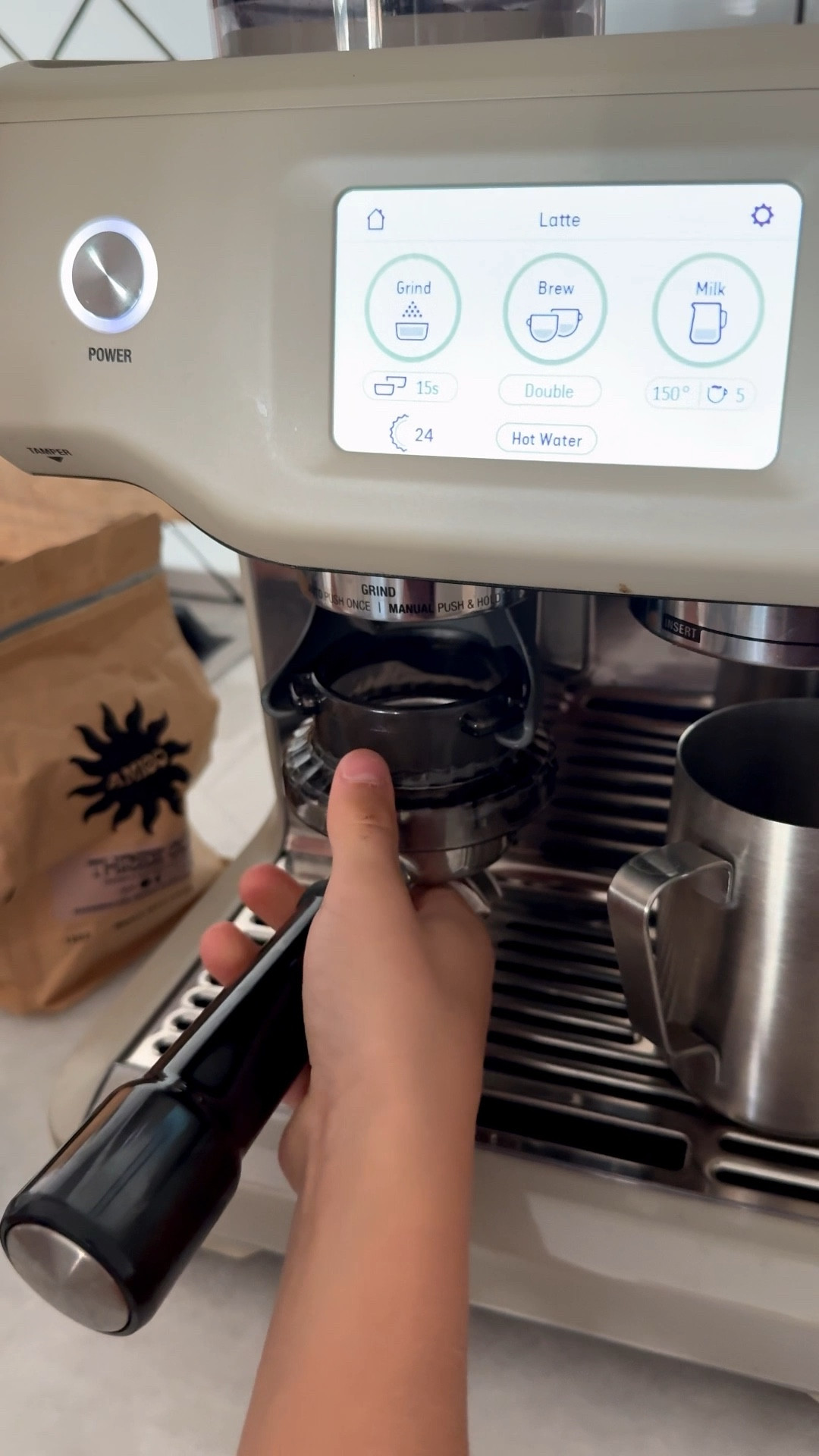 Carmel apple butter latte 
Fall drinks 
Fall coffee syrups
Carmel apple butter syrup
Pumpkin syrup 
Glass tumblers with lids
Ceramic espresso cup 
Breville barista touch 
Espresso machine 
Frother 
Barista milk 

If my 9 year old can do it so can you! 

#LTKSeasonal #LTKHome