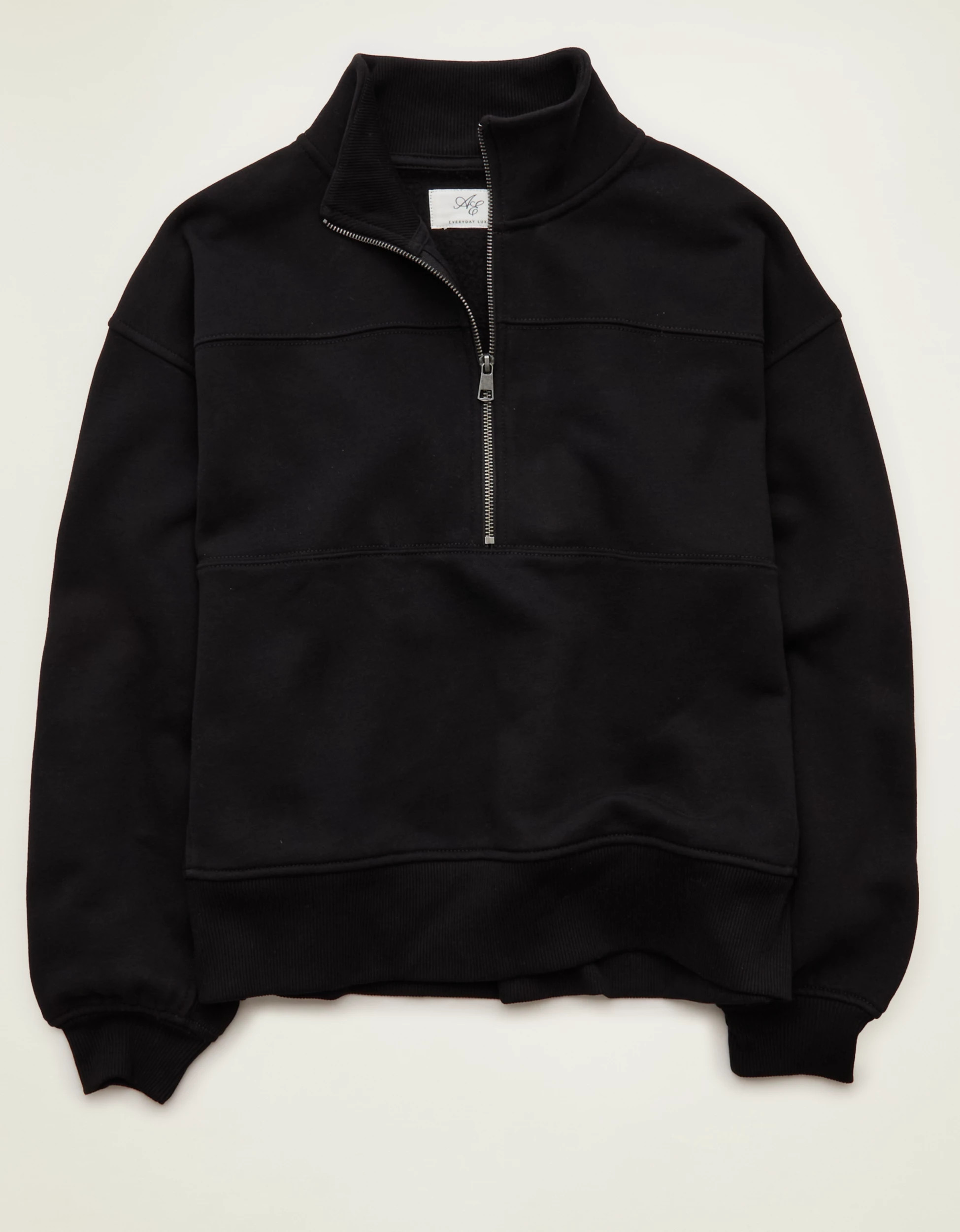 AE Everyday Luxe Quarter-Zip Sweatshirt | American Eagle Outfitters (US & CA)