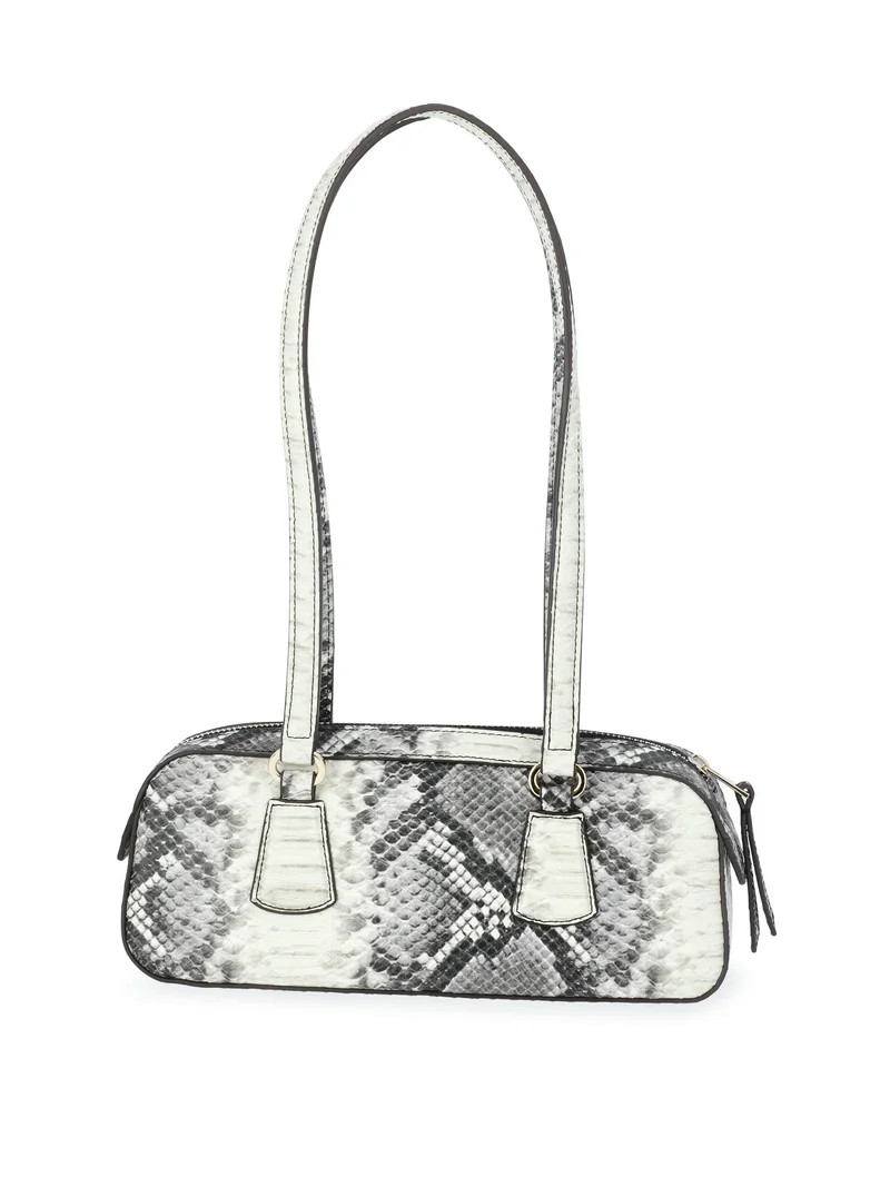 Scoop Women's Faux Snakeskin Small East West Shoulder Bag | Walmart (US)