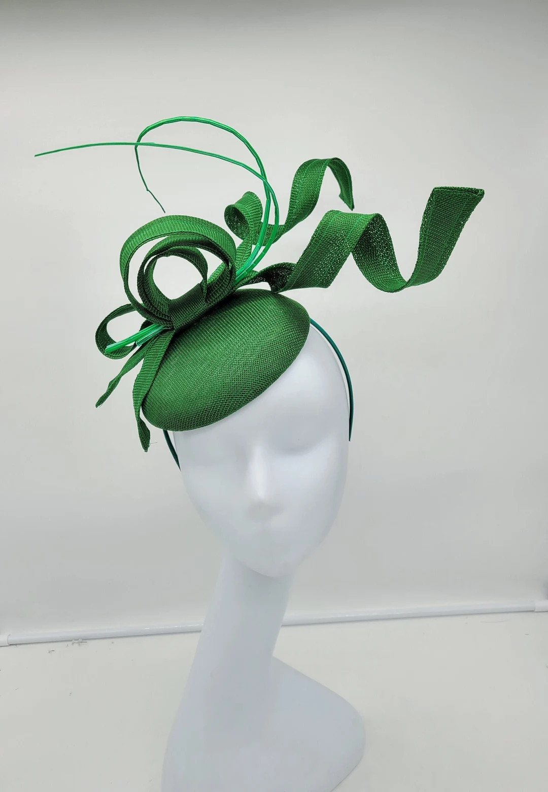 Green Kentucky Derby Fascinator Hat, Race Day Headpiece | Etsy (US)