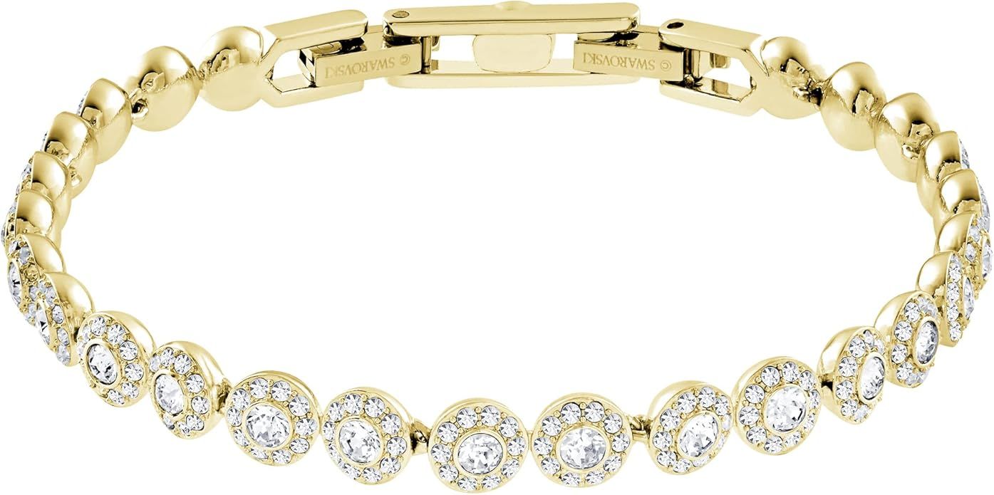 Amazon.com: Swarovski Angelic Tennis Bracelet, Gold Tone Finish, Clear Crystals : Everything Else | Amazon (US)