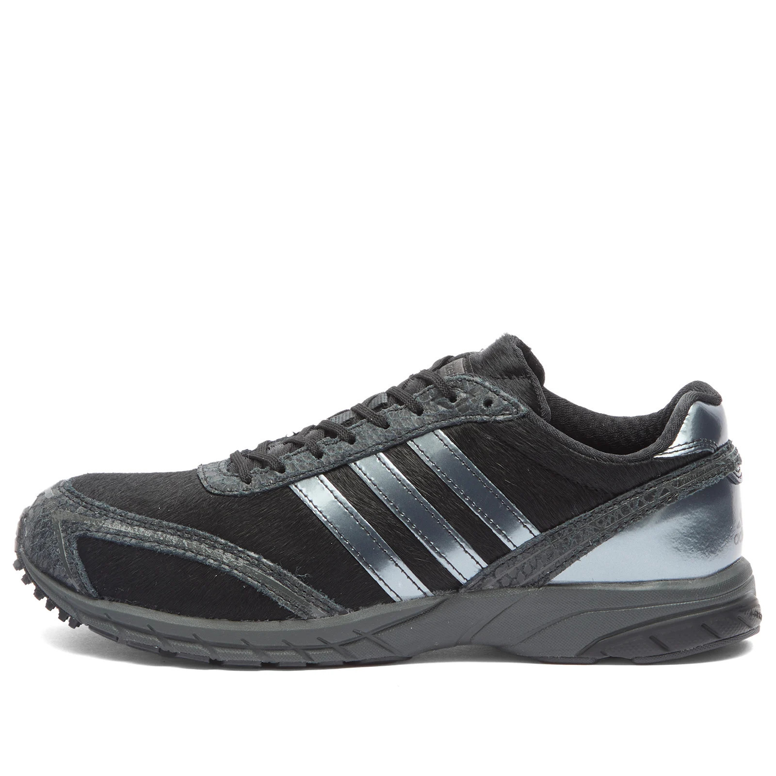 Adidas Women's Adizero Adios OG Sneakers in Core Black/Core Black/Carbon, Size UK 3 | END. Clothing