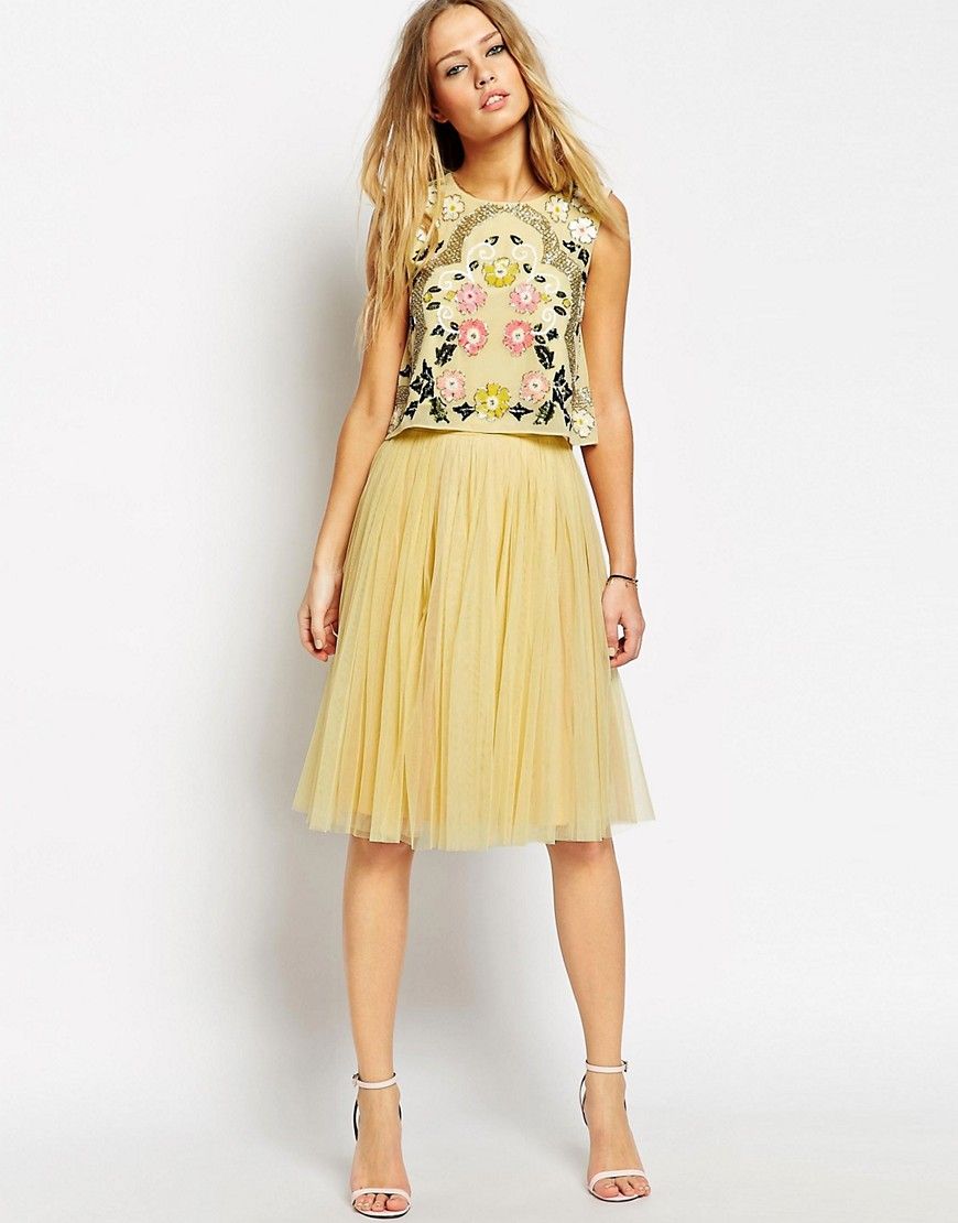 Needle &amp; Thread Tulle Midi Skirt | ASOS UK