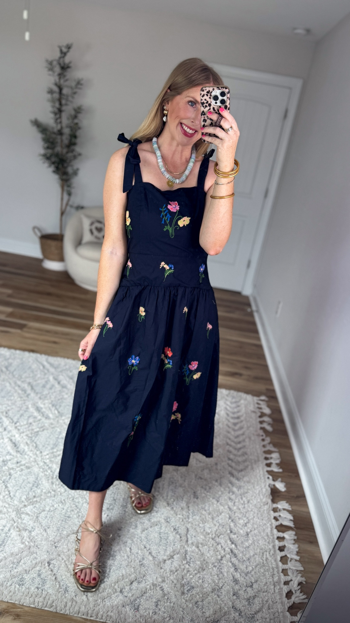 Walmart try on, floral midi dress

#LTKmomlife #LTKootd