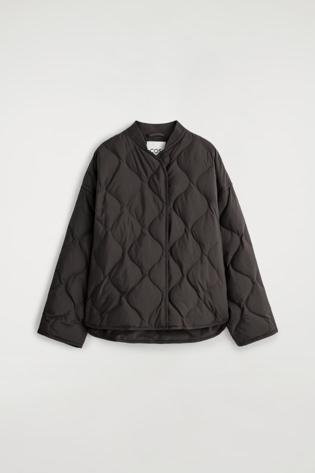 OVERSIZED QUILTED JACKET - DARK BROWN | COS GB | COS UK