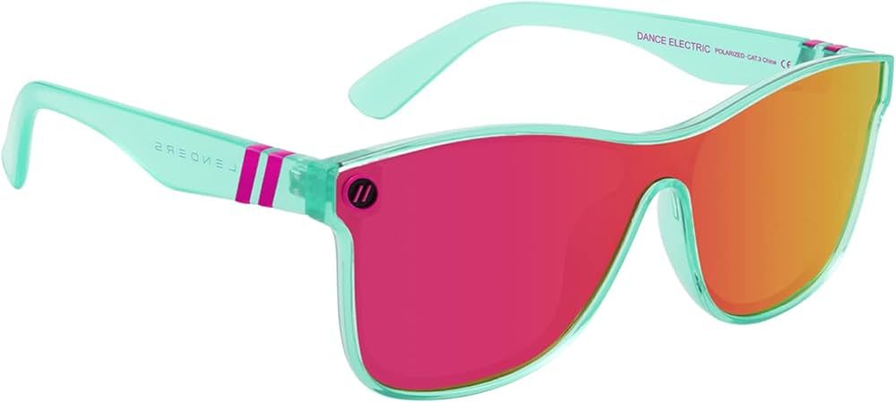 Blenders Eyewear Millenia X2 – Polarized Sunglasses – Flat, Mirrored Lens, Tough Frames – 100% UV Pr | Amazon (US)