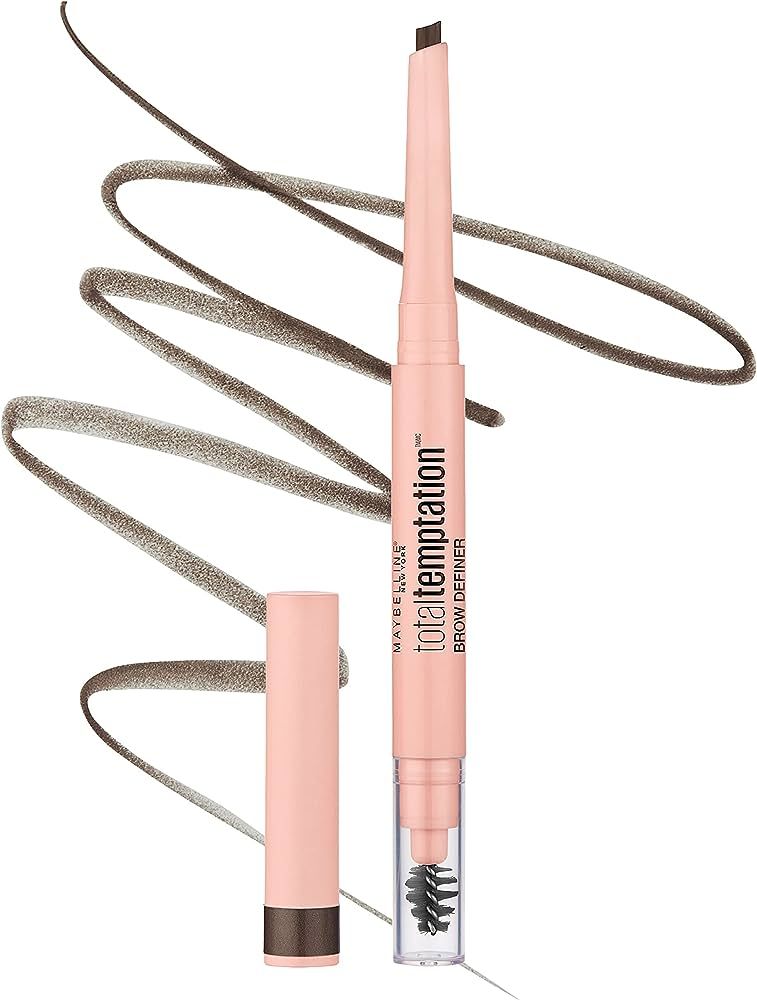 Maybelline Total Temptation Eyebrow Definer Pencil, Deep Brown, 1 Count | Amazon (US)