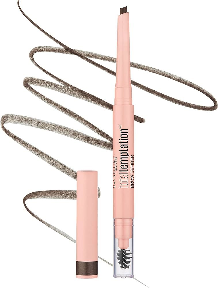 Maybelline Total Temptation Eyebrow Definer Pencil, Deep Brown, 1 Count | Amazon (US)