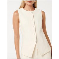 Forever New Toni High Neck Waistcoat - Yellow | Very (UK)