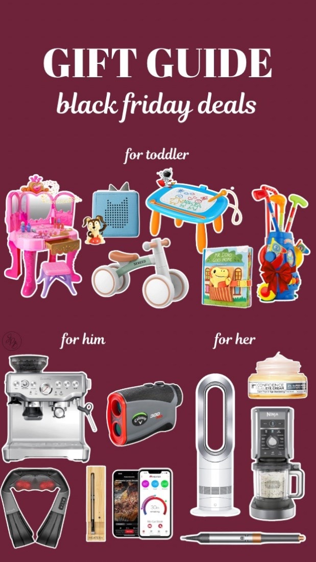 Amazon Gift Guide
Black Friday Deals
Gifts for toddler
Gifts for her 
Gifts for him 

#LTKGiftGuide #LTKSaleAlert