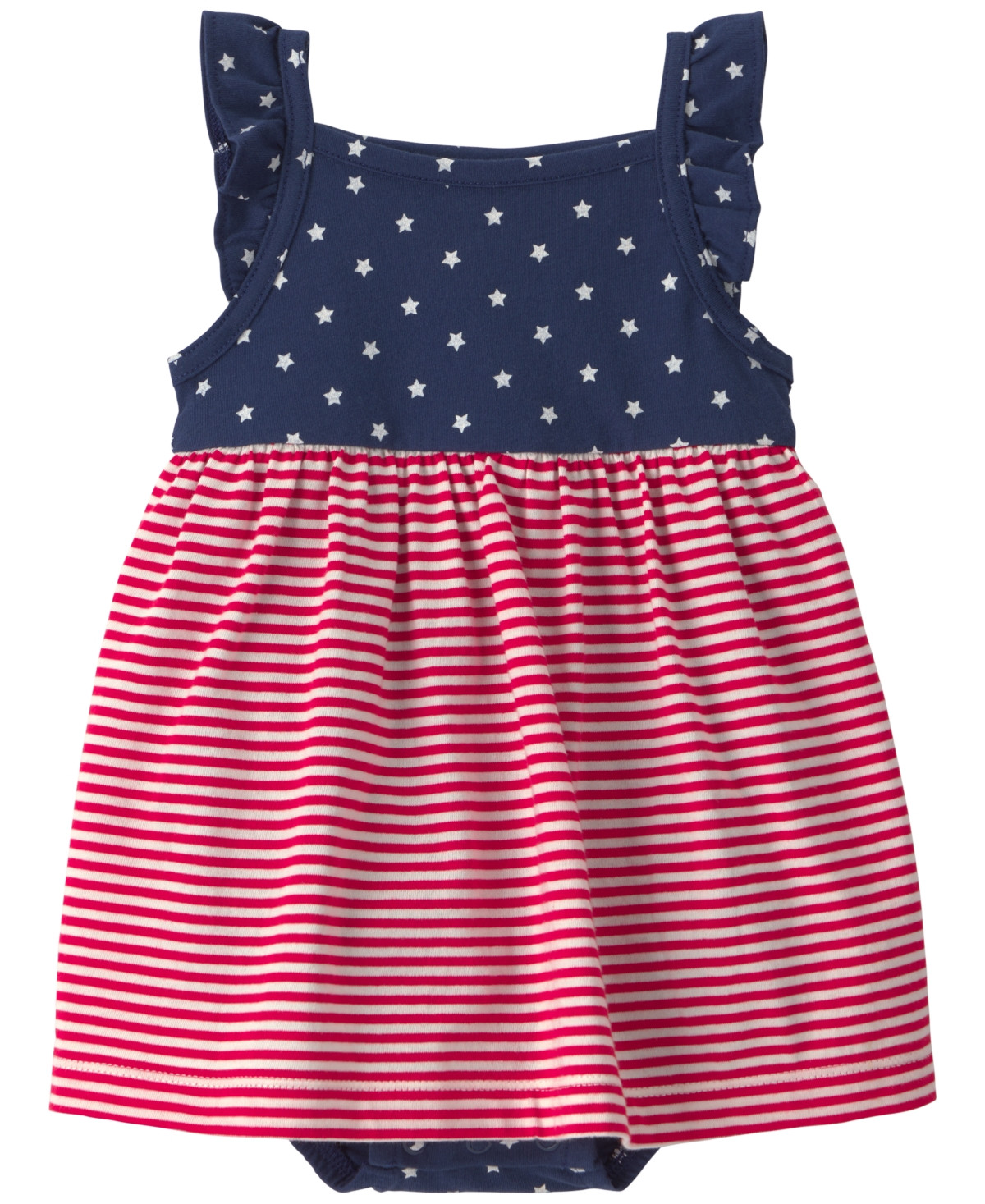 Carter's Baby Girls' American Flag Sleeveless Bodysuit - Red/Navy Blue | Macy's