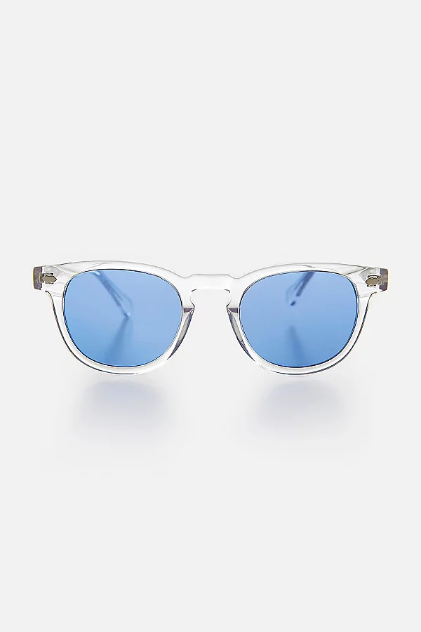 Sunglass Museum Benson Tinted Lens Sunglasses in Clear/Blue at Urban Outfitters | Urban Outfitters (US and RoW)