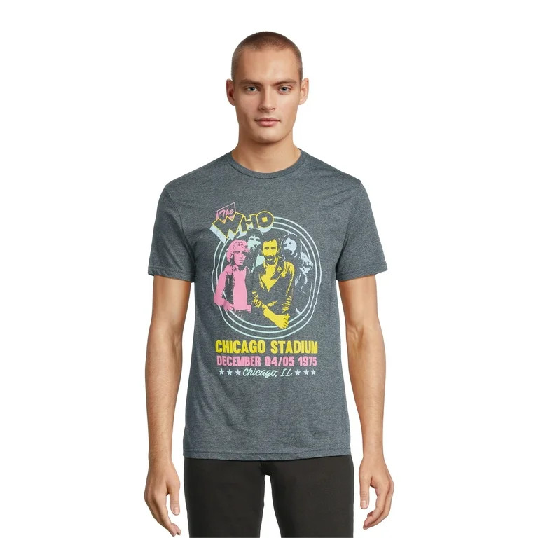 The Who Men's and Big Men's Band Tour Graphic T-Shirts, 2-Pack, Sizes S-3XL | Walmart (US)