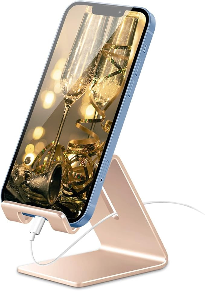 Cell Phone Stand Holder, Aluminum Desktop Solid Universal Desk Stand for iPhone 15 14 13 12 11 X ... | Amazon (US)
