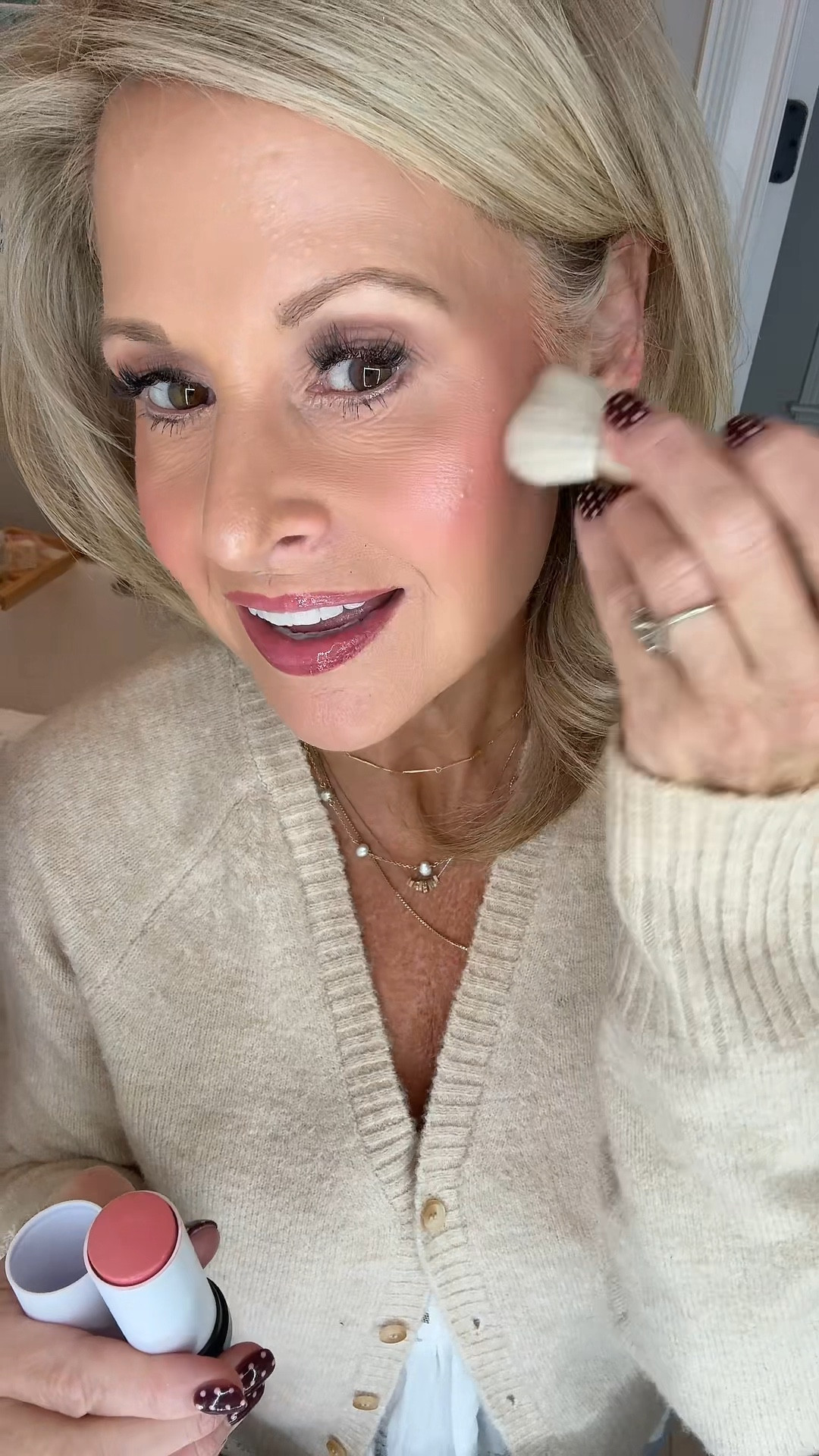 This is my go-to for that “just flushed” glow that lasts all day ✨ Wear it solo or layer for a double blush effect 💗 Wearing the shade "Pale Petal"

#LTKBeauty #LTKOver40