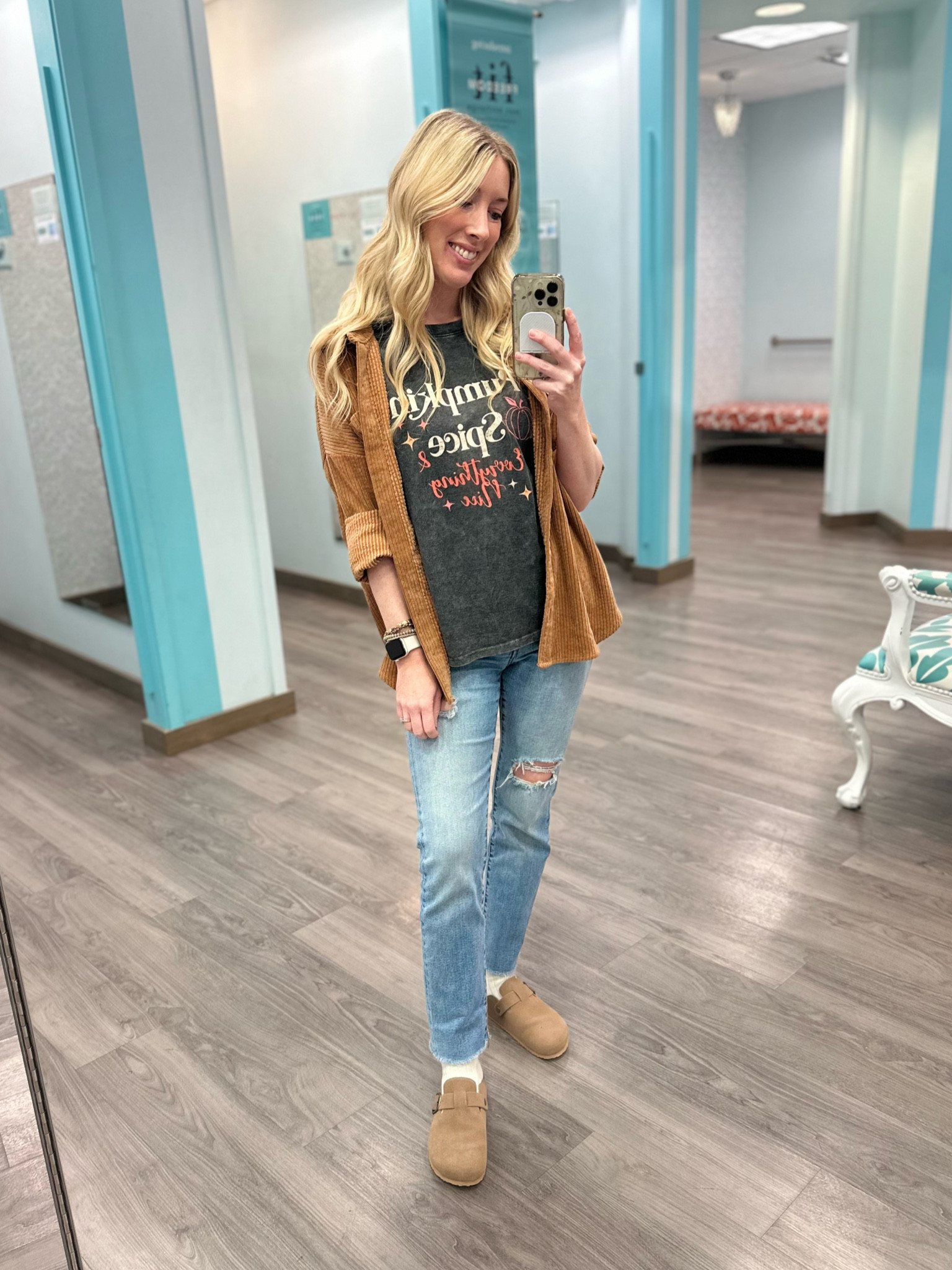 Broke down and bought into the clog and socks trend 🤭 They are very comfy!! 
My graphic is from last year so I linked a few others! 🍁 

#LTKFallSale #LTKShoeCrush