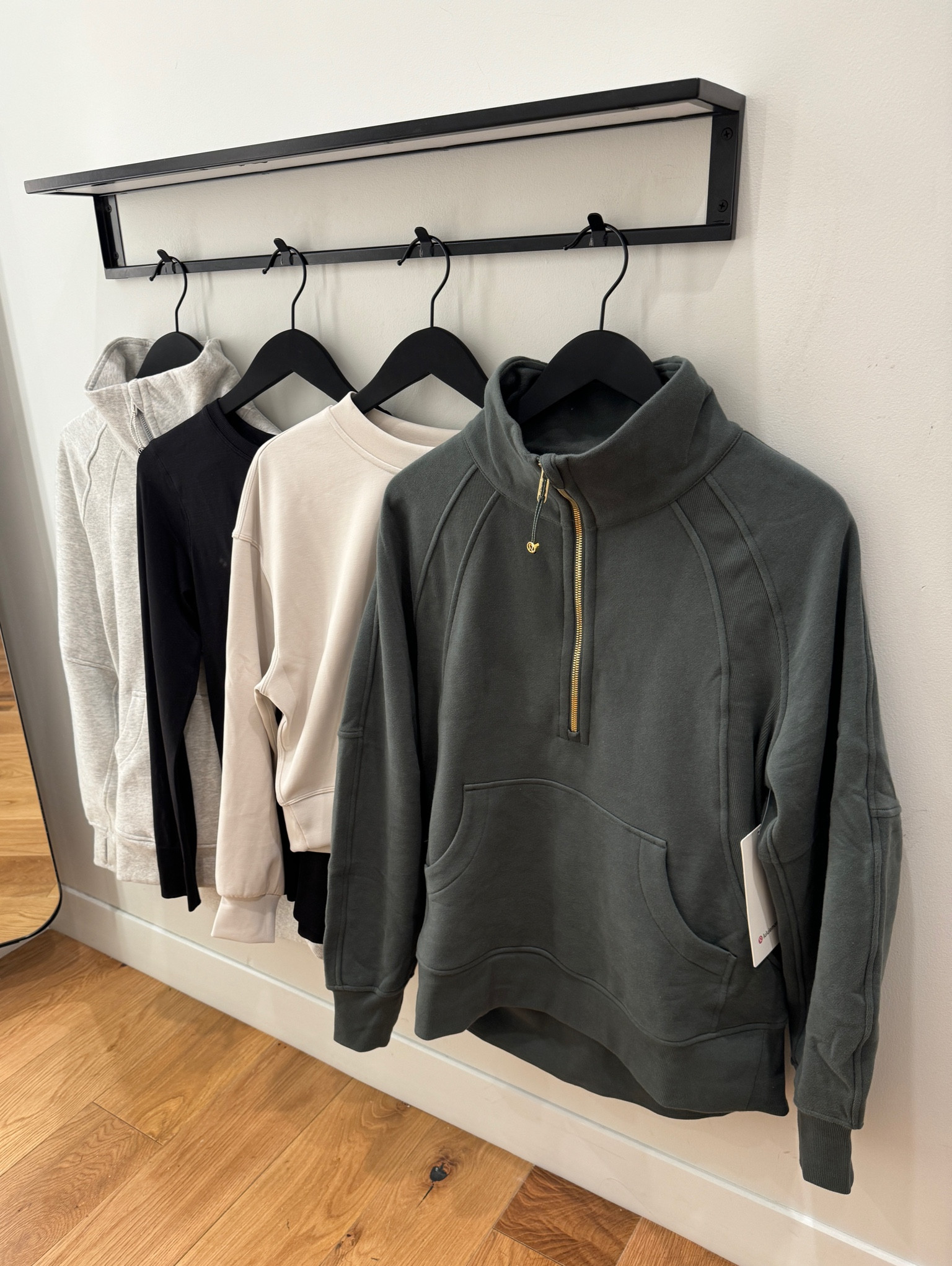 Lululemon half zip gold zipper. Scuba oversized pullover. Athleisure wear. Black long sleeve swift top.

#LTKover40 #LTKfitness #LTKfamily