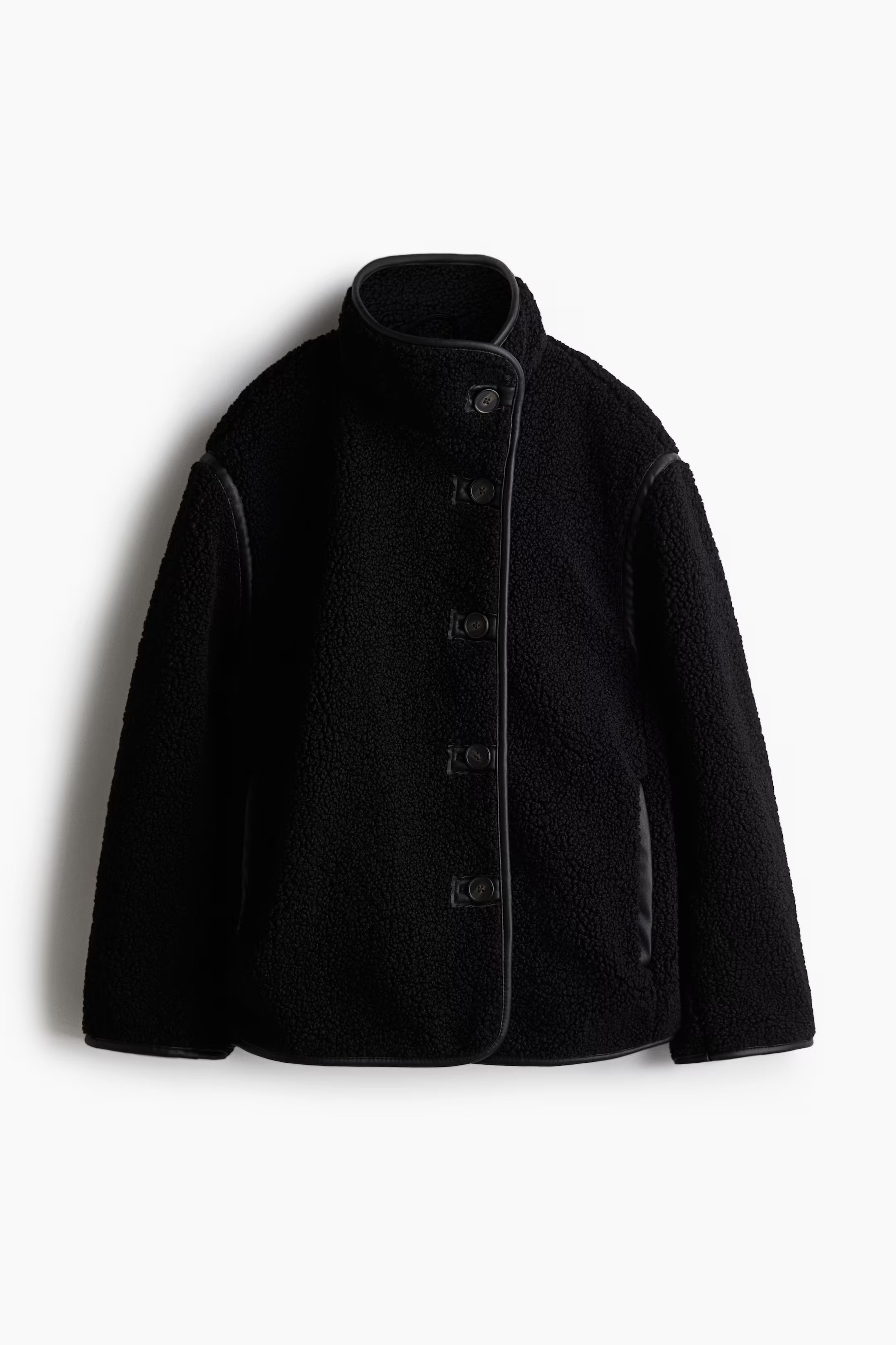 Loose-Fit Teddy Fleece Jacket | H&M (US + CA)
