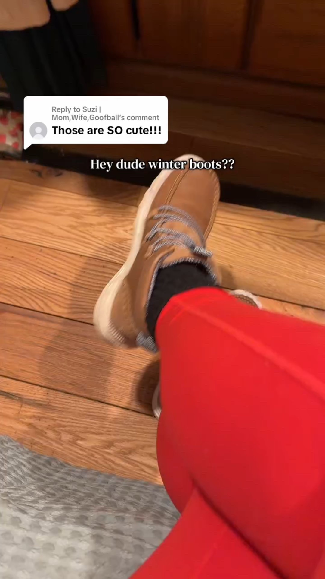 | Mom,Wife,Goofball the sizes are disappearing in these leather Reyes Boots 🥾 #heydudeshoes #tiktokshopcreatorpicks #heydudepartner #heydudesuperbrandday #heydudes