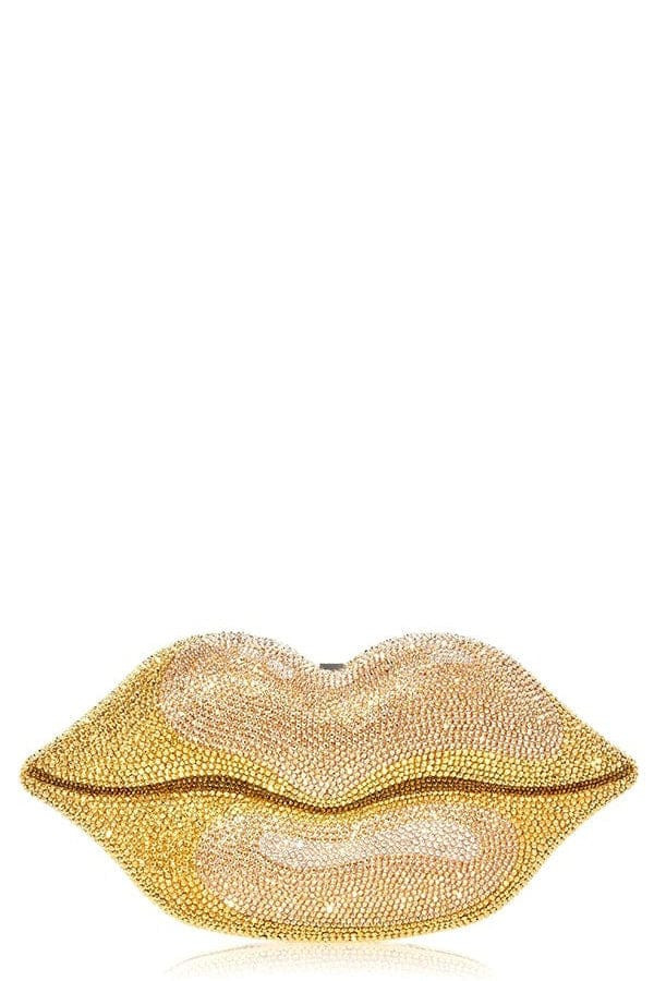 Gold Lips Clutch | Marissa Collections