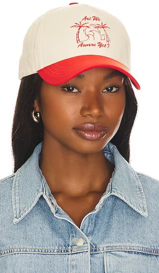 Are You Aware Yet Hat in Red & White | Revolve Clothing (Global)