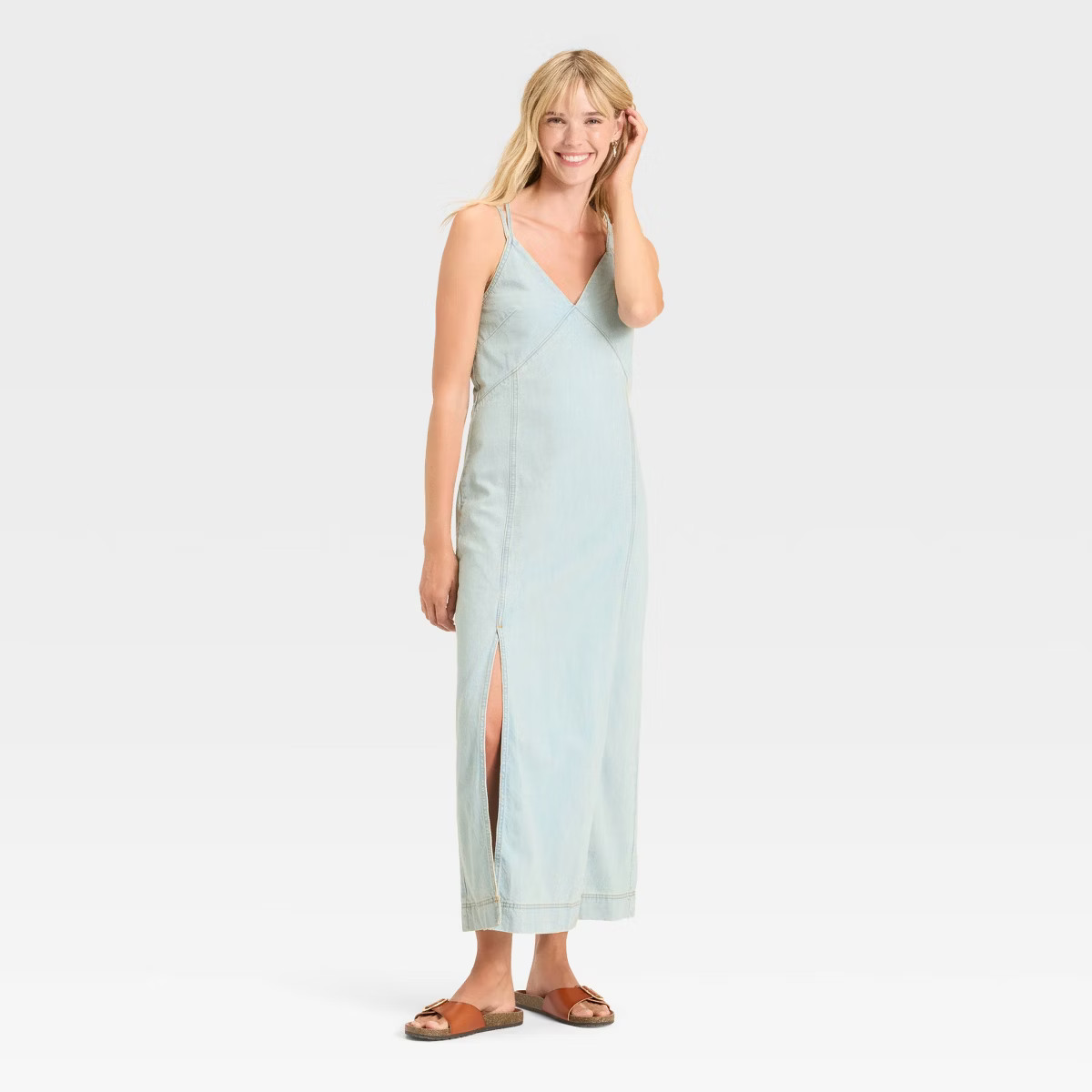 Women's Cami Denim Maxi Dress - Universal Thread™ Light Wash | Target