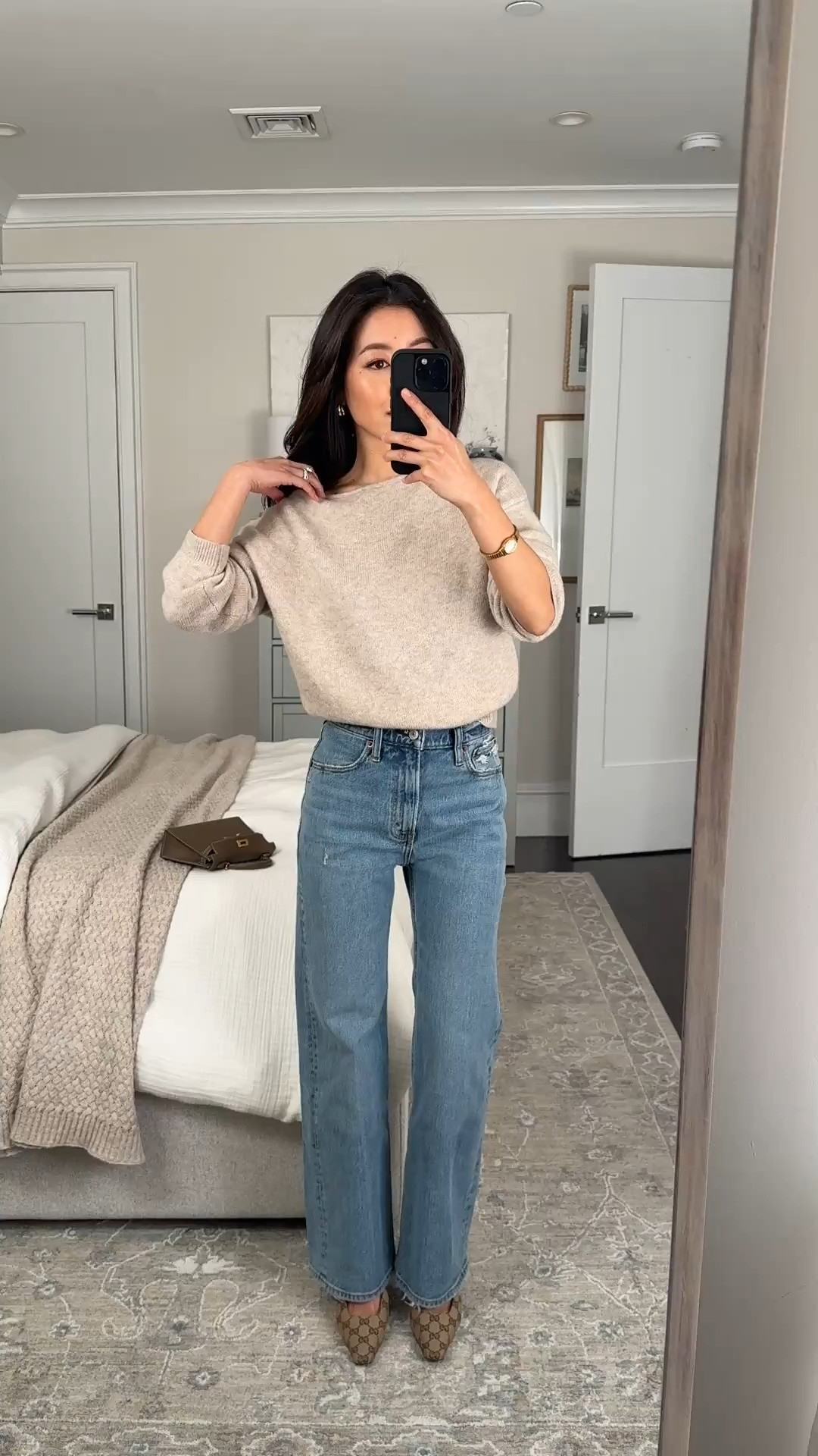 25% off sitewide at Abercrombie with code AFLTK

• High rise 90s relaxed jeans size 24 Extra Short - longtime favorite jeans

Linked another wide leg cut I really love as well that fits a little looser at the waist 

• Sweater XXS - relaxed fit with a boat neckline, sleeves are long on me

Petite jeans, dinner with friends outfit, easy jean outfit

#LTKPetite #LTKSpringSale #LTKootd