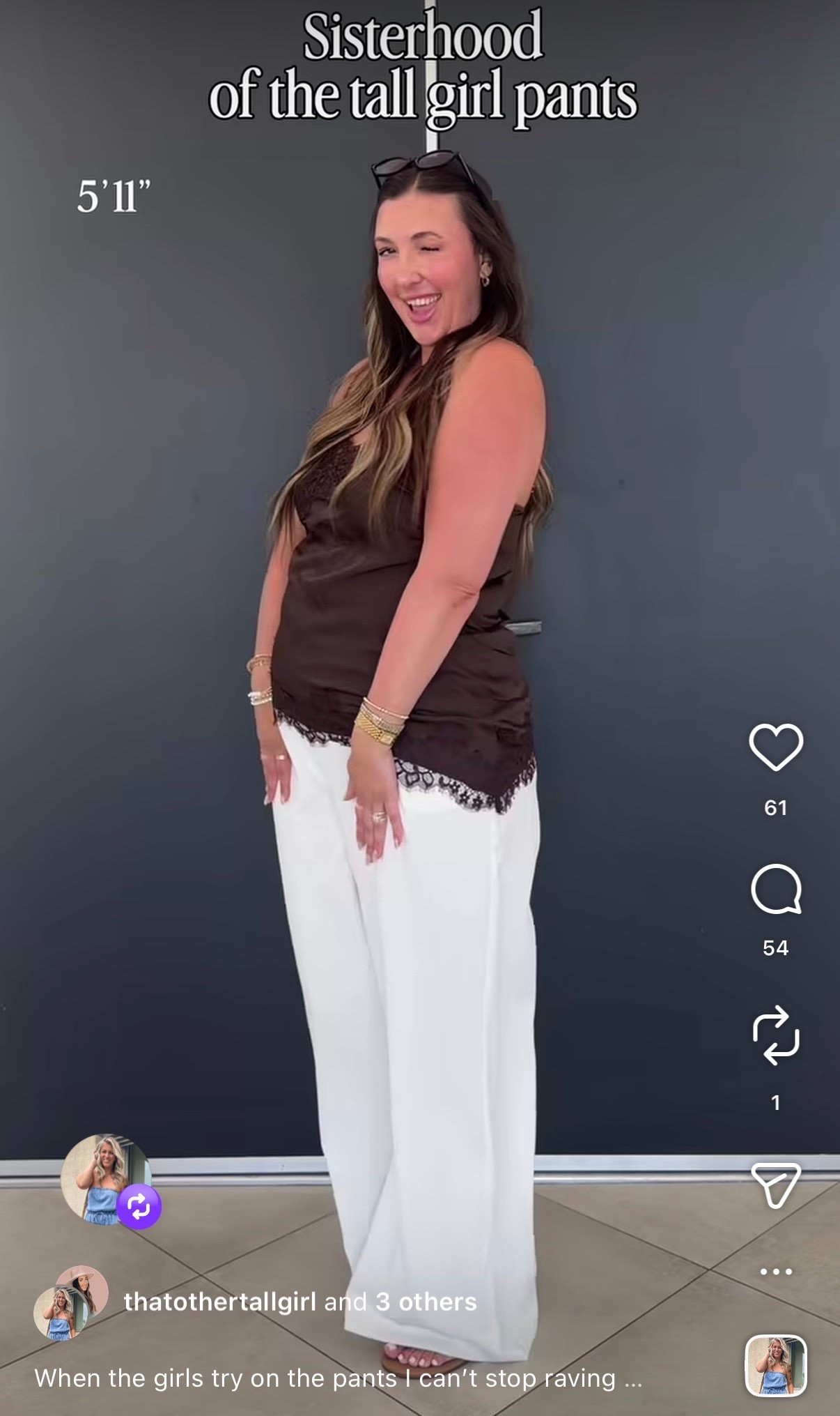Tall girl friendly pants of *our* dreams (unless you’re short 🤣) I’m 5’11” wearing a 10, which works even on my tts 14/16 body. 

These would be great workwear, travel, or teacher outfit pants!

#LTKMidsize #LTKTall #LTKWorkwear