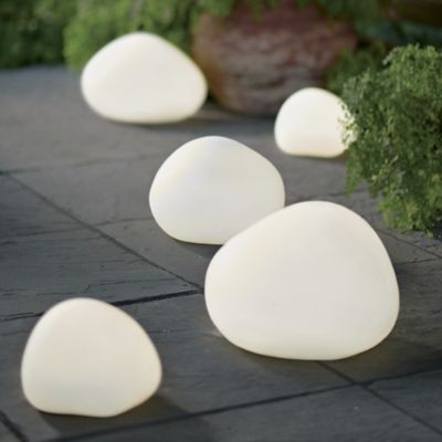 Outdoor Illuminated Rock | Grandin Road