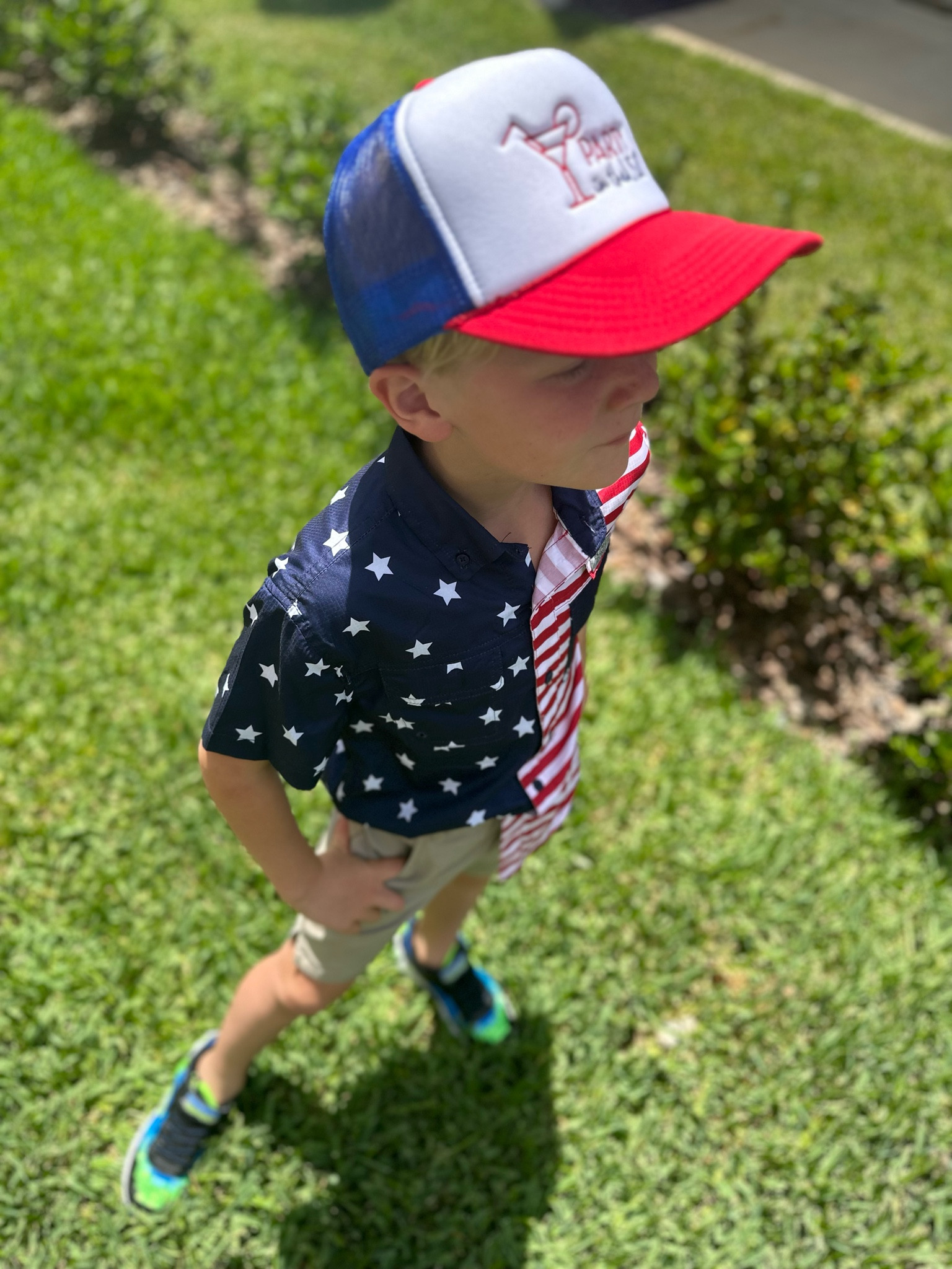 Party in the USA. America. Red white and blue. Memorial Day. Stars. Stripes. Fourth of July. 4th of July. United States. Columbia. Ocean coast. Bealls. Belk. Etsy.  Hat. Trucker hat. Party outfit  

#LTKkids #LTKunder50 #LTKSeasonal