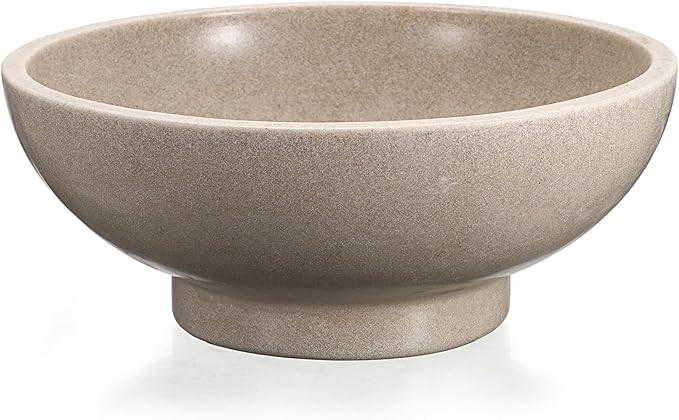 OwnMy Resin Stone Fruit Bowl for Kitchen Counter - 10.6 Inch Large Decorative Bowl for Modern Hom... | Amazon (US)