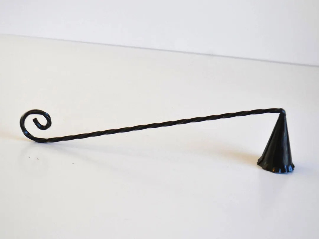 Vintage Black Metal Candle Snuffer | Etsy (US)