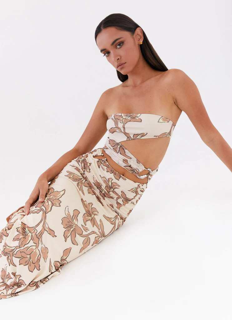 Into Pieces Mesh Maxi Dress - Hazel Bloom | Peppermayo (Global)