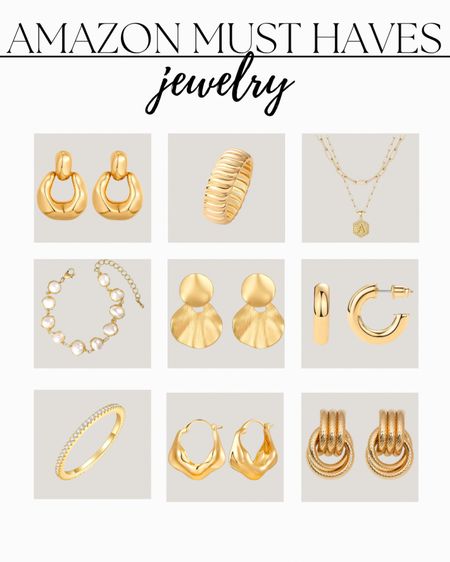 Amazon must haves! 
Gold jewelry round up! 

#LTKFindsUnder50 #LTKBeauty #LTKStyleTip
