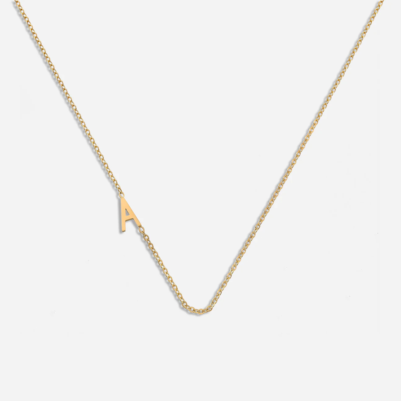 Dainty Letter Pendant Necklace | Victoria Emerson