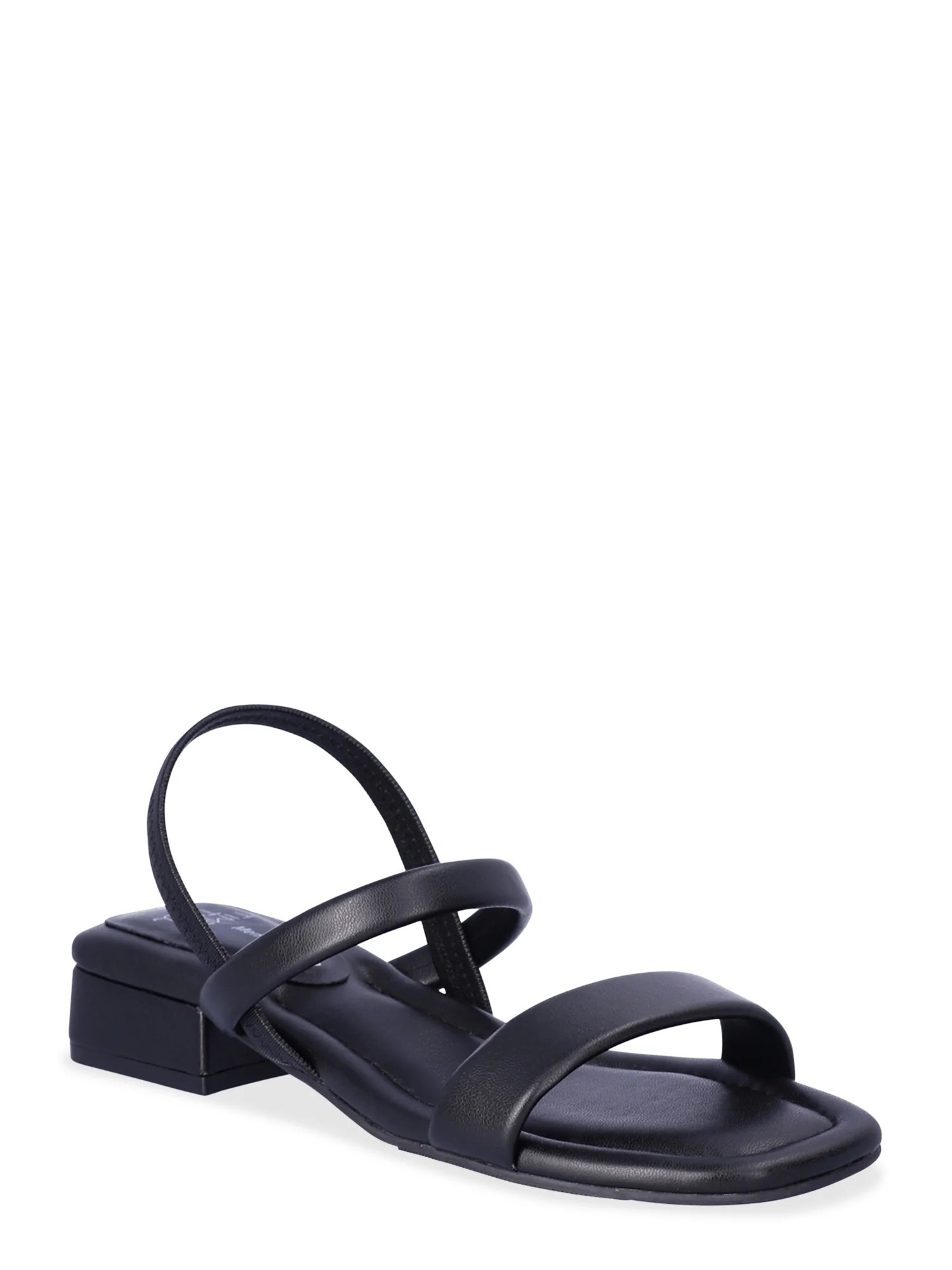 Time and Tru Women's Slingback Low Block Heel Sandals | Walmart (US)