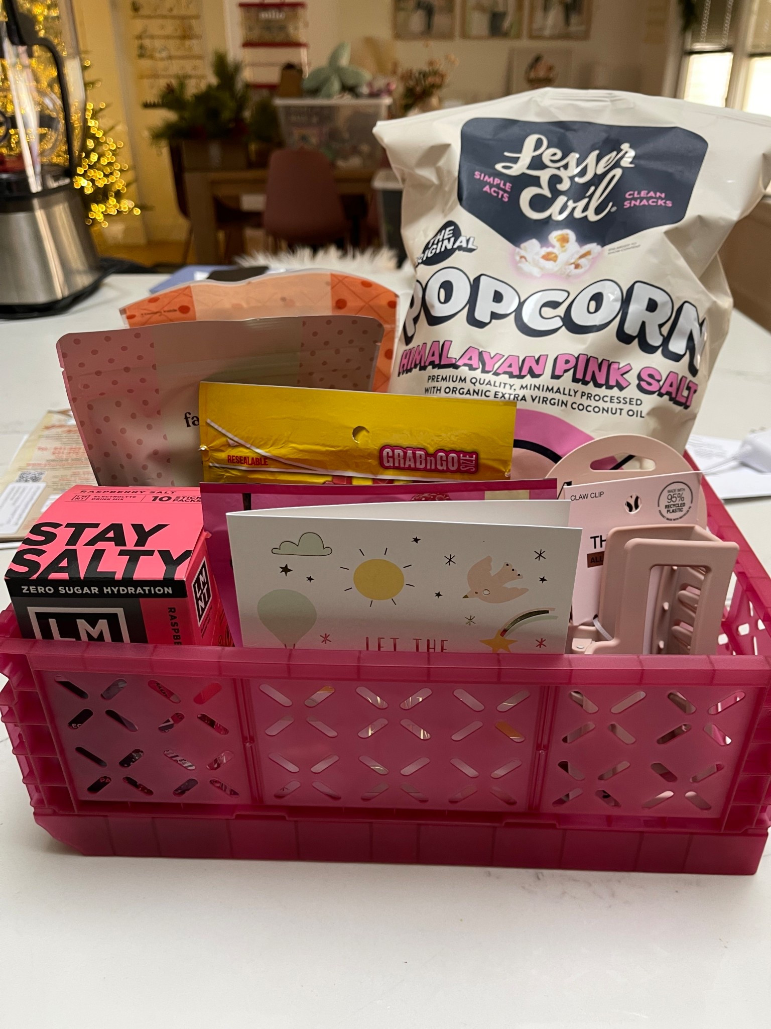Made a postpartum  basket for my bestie having a baby this week. You don’t have to go nuts if you make one — a few snacks, electrolytes, some hair accessories, and a heartfelt card go a long way. 

#LTKGiftGuide #LTKBump
