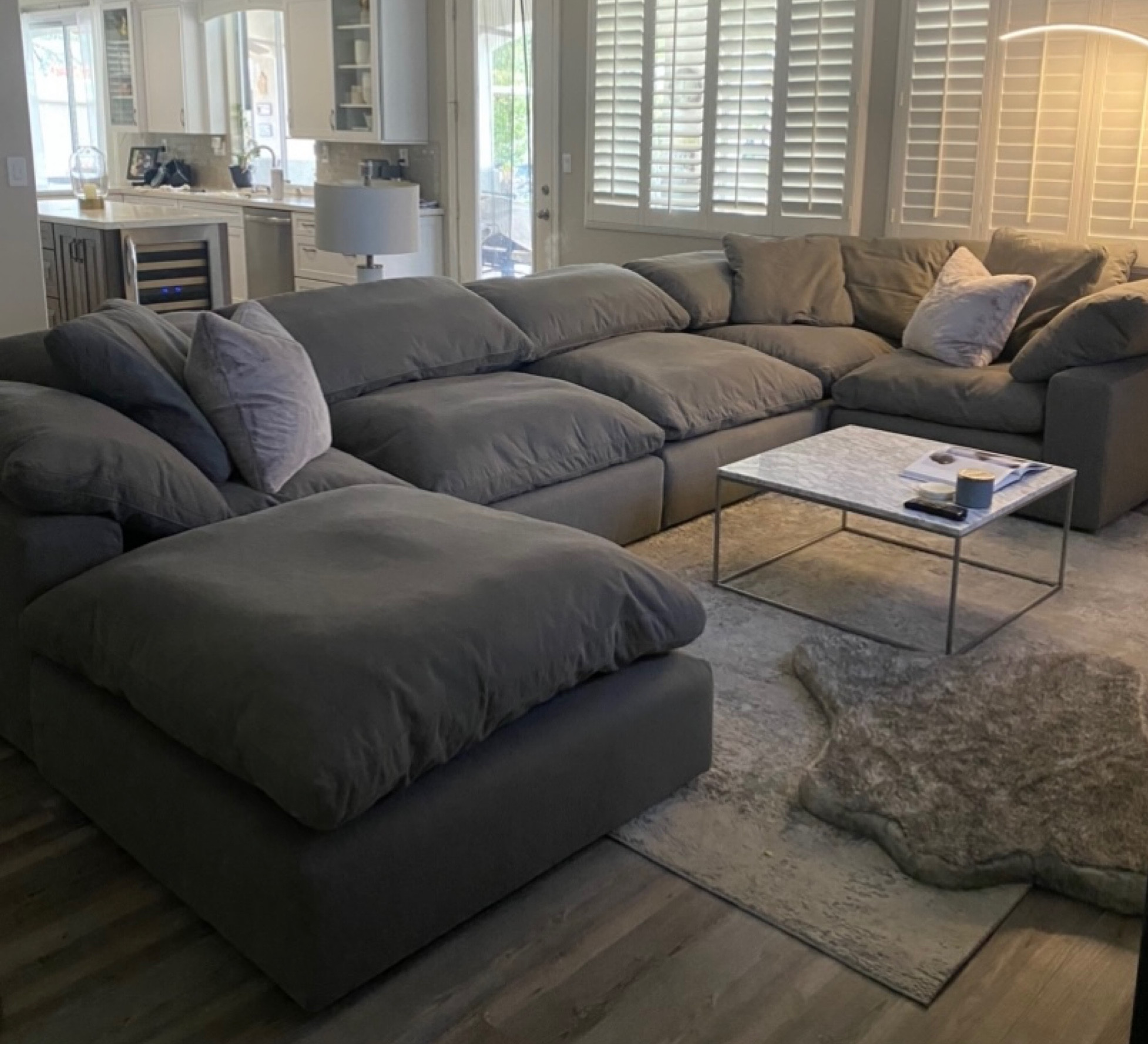 CLOUD COUCH DUPE—
The comfiest couch ever! 

#cloudcouch #clouddupe #couch #comfy #grey #home #aesthetic 

#LTKhome #LTKHoliday #LTKGiftGuide
