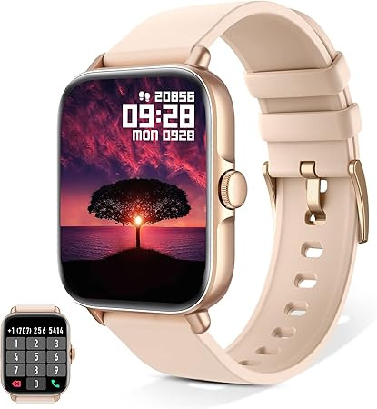 Smart Watch(Call Receive/Dial), Wwzzey 1.7“ Smartwatch for Android/iOS Phone, Watches for Men W... | Amazon (US)